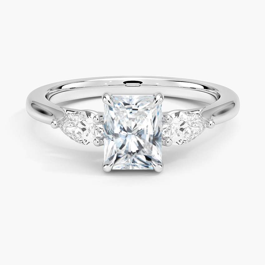 Opera Perfect Fit Diamond Ring Platinum Radiant Engagement Ring