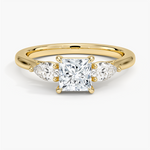 Opera Perfect Fit Diamond Ring Yellow Gold 18k Princess Engagement Ring