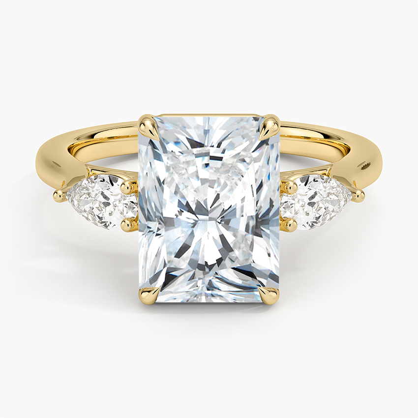 Opera Perfect Fit Diamond Ring Yellow Gold 18k Radiant Engagement Ring