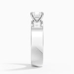 Peyton 5mm Channel-Set Diamond Ring Platinum Asscher Engagement Ring