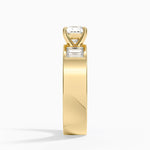Peyton 5mm Channel-Set Diamond Ring Yellow Gold 18k Cushion Engagement Ring