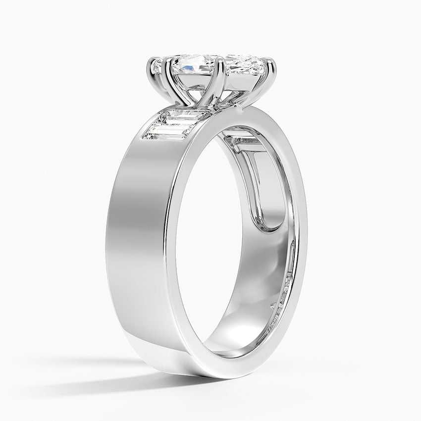 Peyton 5mm Channel-Set Diamond Ring Platinum Marquise Engagement Ring