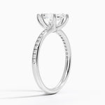 Tabitha Channel Set Diamond Ring Platinum Marquise Engagement Ring