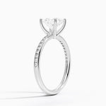 Tabitha Channel Set Diamond Ring Platinum Princess Engagement Ring