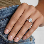 Tabitha Channel Set Baguette Diamond Ring Platinum Engagement Ring