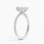 Perfect Fit Three-Quarter Diamond Ring (1/4 ct. tw.) Platinum Marquise Engagement Ring
