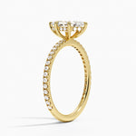 Perfect Fit Three-Quarter Diamond Ring (1/4 ct. tw.) Yellow Gold 18k Marquise Engagement Ring