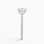 Perfect Fit Three-Quarter Diamond Ring (1/4 ct. tw.) Platinum Oval Engagement Ring
