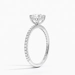 Perfect Fit Three-Quarter Diamond Ring (1/4 ct. tw.) Platinum Round Engagement Ring
