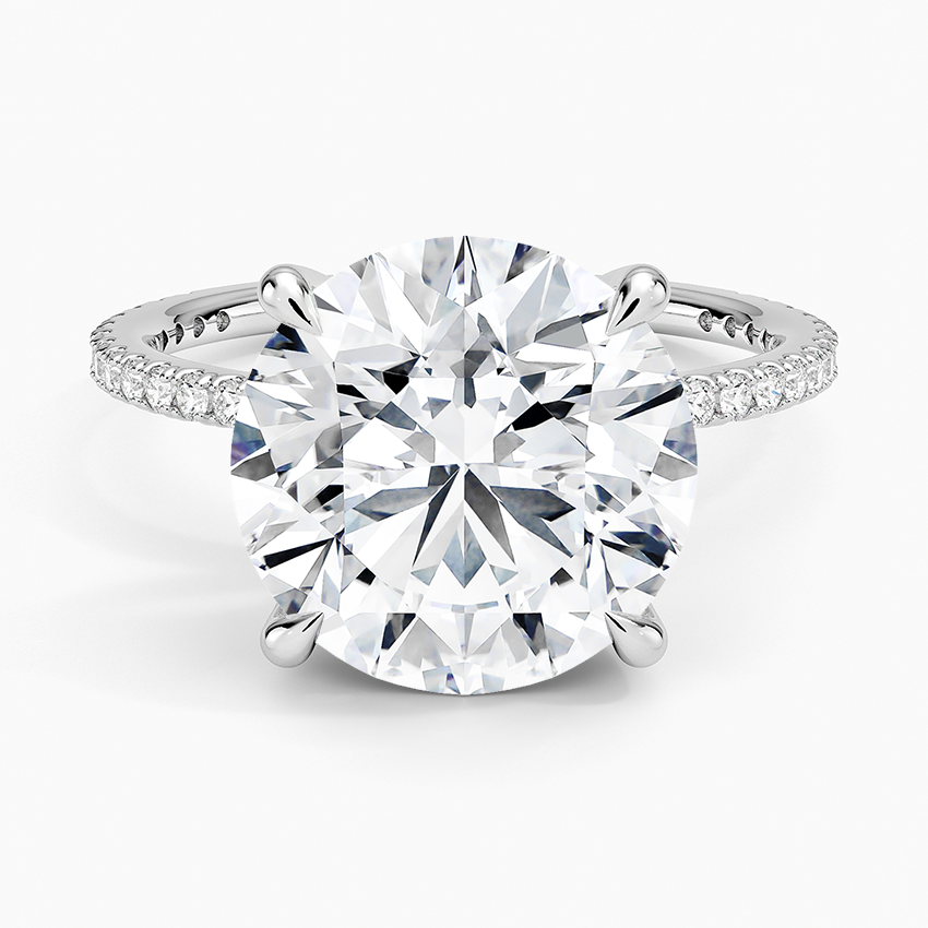Perfect Fit Three-Quarter Diamond Ring (1/4 ct. tw.) Platinum Round Engagement Ring