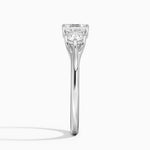 Luxe Floating Three Stone Diamond Ring (1/3 ct. tw.) Platinum Asscher Engagement Ring