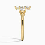 Luxe Floating Three Stone Diamond Ring (1/3 ct. tw.) Yellow Gold 18k Marquise Engagement Ring