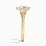 Luxe Floating Three Stone Diamond Ring (1/3 ct. tw.) Yellow Gold 18k Pear Engagement Ring