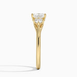 Luxe Floating Three Stone Diamond Ring (1/3 ct. tw.) Yellow Gold 18k Princess Engagement Ring