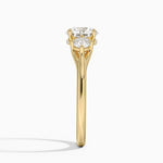 Luxe Floating Three Stone Diamond Ring (1/3 ct. tw.) Yellow Gold 18k Round Engagement Ring