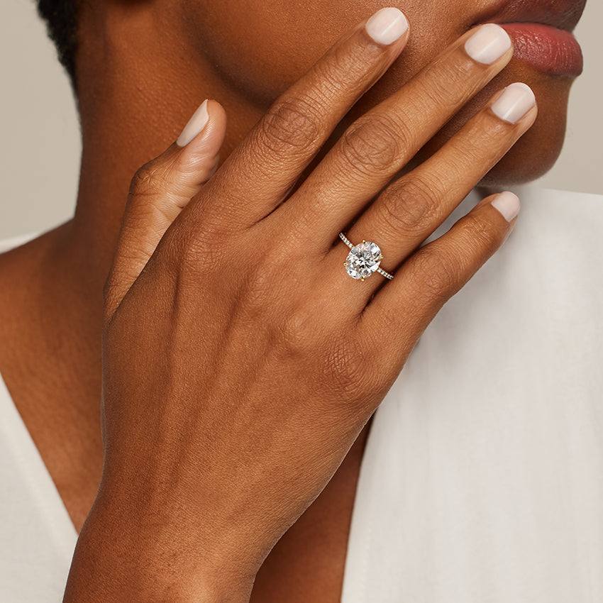 Viviana Half Coverage Diamond Ring Engagement Ring Setting