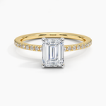 Mixed Metal Viviana Half Coverage Diamond Ring (1/4 ct. tw.) White Gold 18k Emerald Engagement Ring