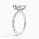 Viviana Three-Quarter Coverage Diamond Ring Platinum Marquise Engagement Ring