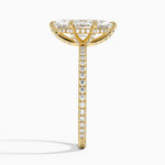 Viviana Three-Quarter Coverage Diamond Ring Yellow Gold 18k Marquise Engagement Ring