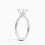 Secret Halo 1.5mm Diamond Ring Platinum Princess Engagement Ring