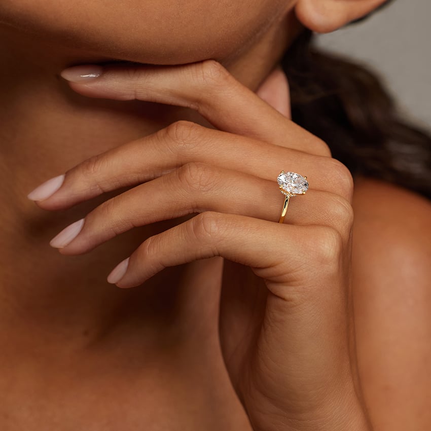Secret Halo 1.5mm Diamond Ring Engagement Ring Setting