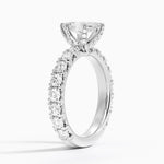 Ellora Three-Quarter Coverage Diamond Ring Platinum Marquise Engagement Ring