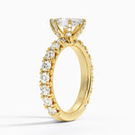 Ellora Three-Quarter Coverage Diamond Ring Yellow Gold 18k Marquise Engagement Ring