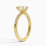 Bliss Six-Prong Diamond Ring (1/6 ct. tw.) Yellow Gold 18k Pear Engagement Ring