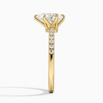 Bliss Six-Prong Diamond Ring (1/6 ct. tw.) Yellow Gold 18k Pear Engagement Ring