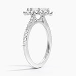Luxe Sunburst Halo Diamond Ring (1/2 ct. tw.) Platinum Marquise Engagement Ring