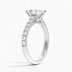 Sienna Half Coverage Diamond Ring Platinum Marquise Engagement Ring
