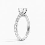 Sienna Eternity Diamond Ring Platinum Cushion Engagement Ring