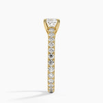 Sienna Eternity Diamond Ring Yellow Gold 18k Cushion Engagement Ring