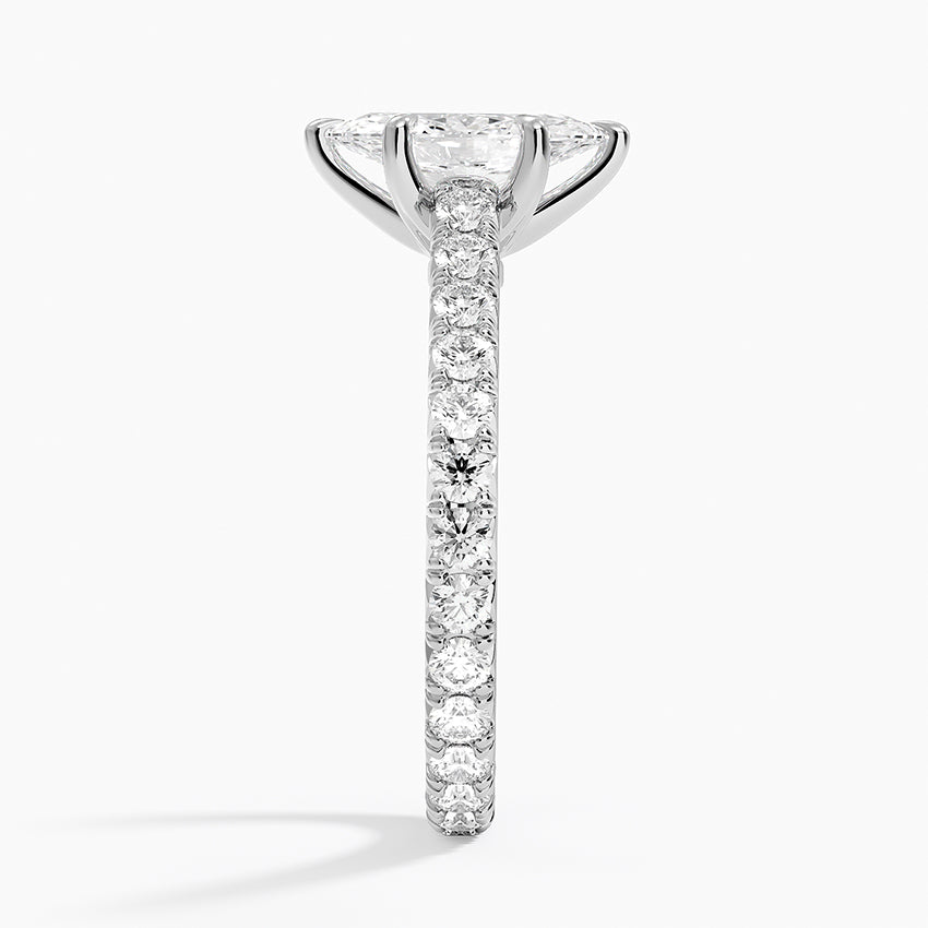 Sienna Eternity Diamond Ring Platinum Marquise Engagement Ring