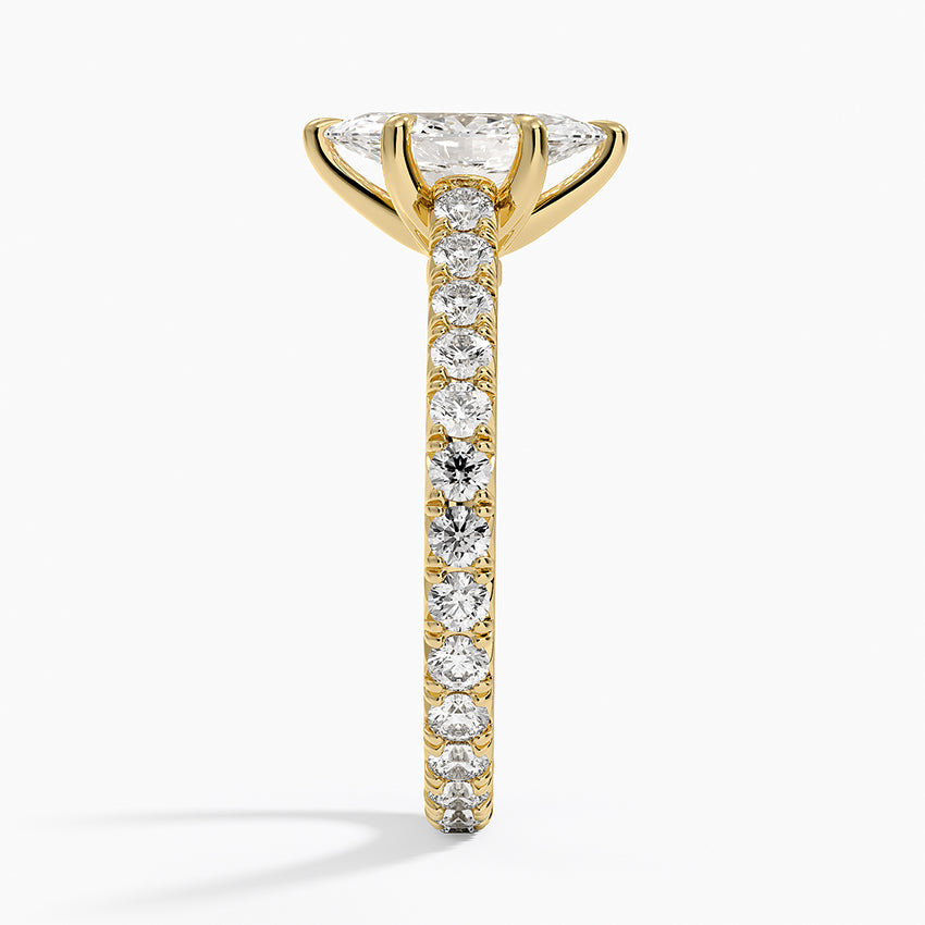 Sienna Eternity Diamond Ring Yellow Gold 18k Marquise Engagement Ring