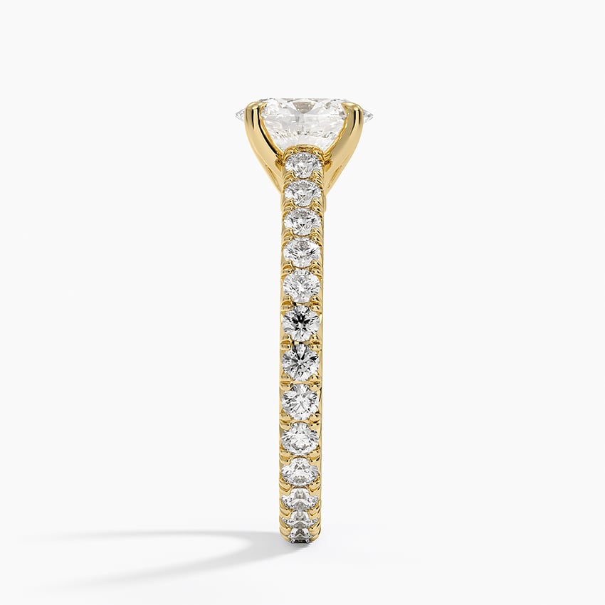 Sienna Eternity Diamond Ring Yellow Gold 18k Oval Engagement Ring