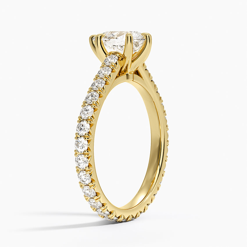 Sienna Eternity Diamond Ring Yellow Gold 18k Pear Engagement Ring