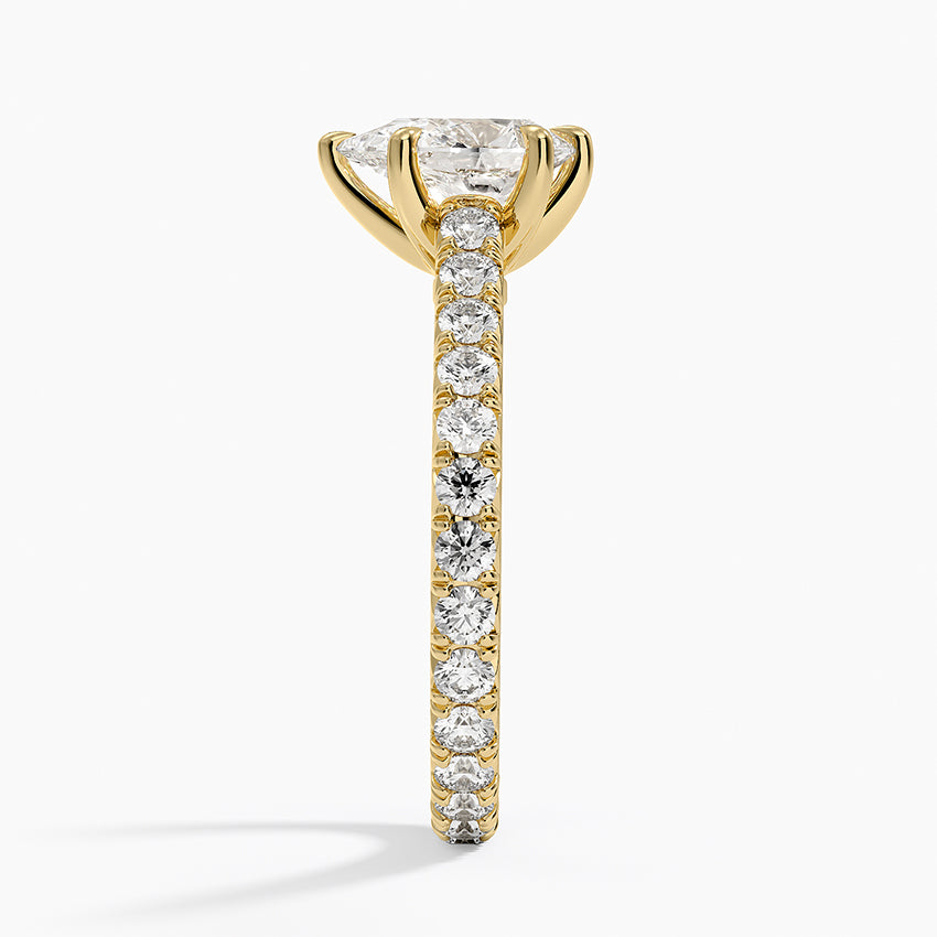 Sienna Eternity Diamond Ring Yellow Gold 18k Pear Engagement Ring