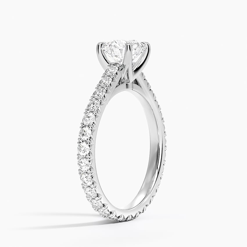 Sienna Eternity Diamond Ring Platinum Round Engagement Ring