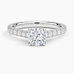 Sienna Eternity Diamond Ring Platinum Cushion Engagement Ring