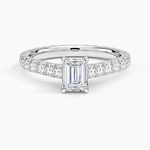 Sienna Eternity Diamond Ring Platinum Emerald Engagement Ring