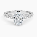 Sienna Eternity Diamond Ring Platinum Oval Engagement Ring