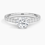 Sienna Eternity Diamond Ring Platinum Round Engagement Ring