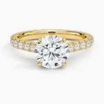Sienna Eternity Diamond Ring Yellow Gold 18k Round Engagement Ring