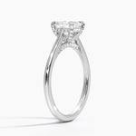 Adorned Dawn Diamond Ring Platinum Asscher Engagement Ring
