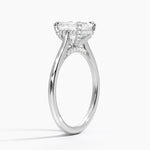 Adorned Dawn Diamond Ring Platinum Asscher Engagement Ring