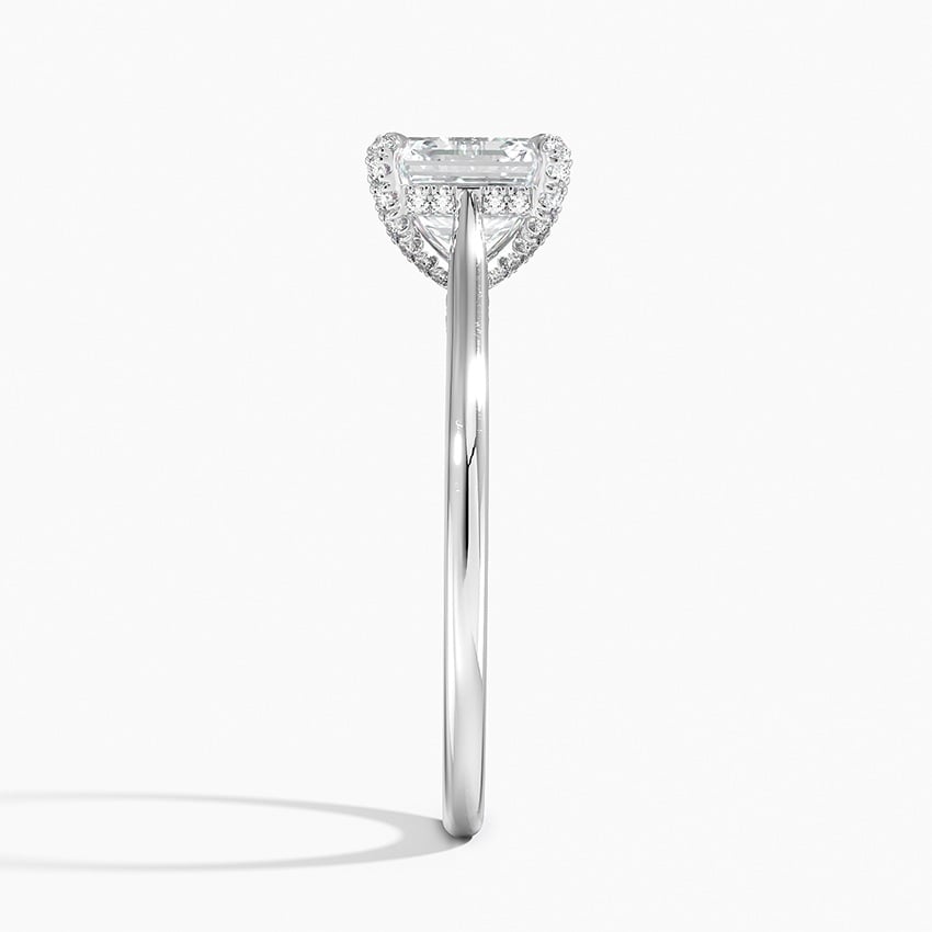 Adorned Dawn Diamond Ring Platinum Asscher Engagement Ring
