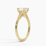 Adorned Dawn Diamond Ring Yellow Gold 18k Cushion Engagement Ring
