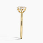 Adorned Dawn Diamond Ring Yellow Gold 18k Oval Engagement Ring