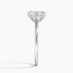 Adorned Dawn Diamond Ring Platinum Oval Engagement Ring